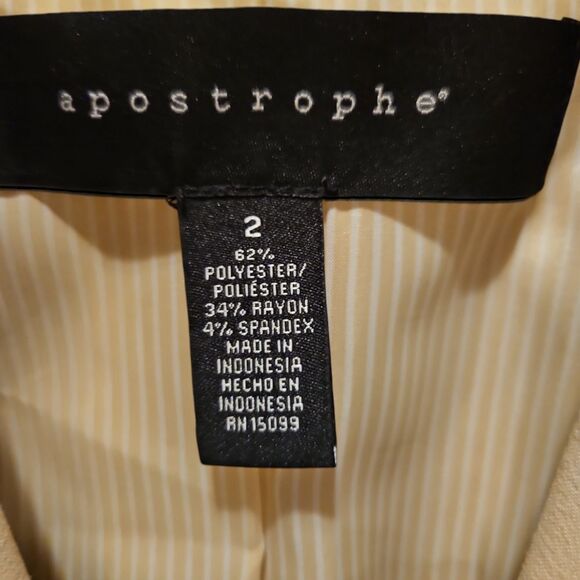 Apostrophe Women's Blazer Jacket Size 2 - Picture 5 of 5